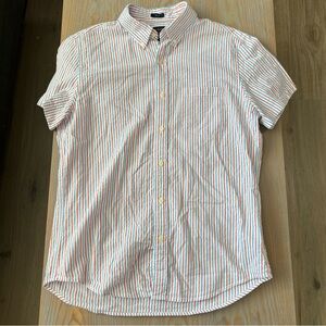J Crew slim fit Striped Men's Seersucker Shirt - Multicolor size M